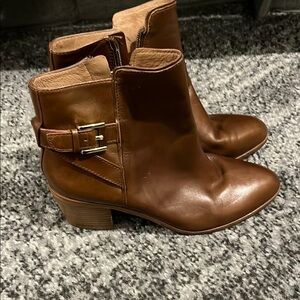 Brown Leather Ankle Boots